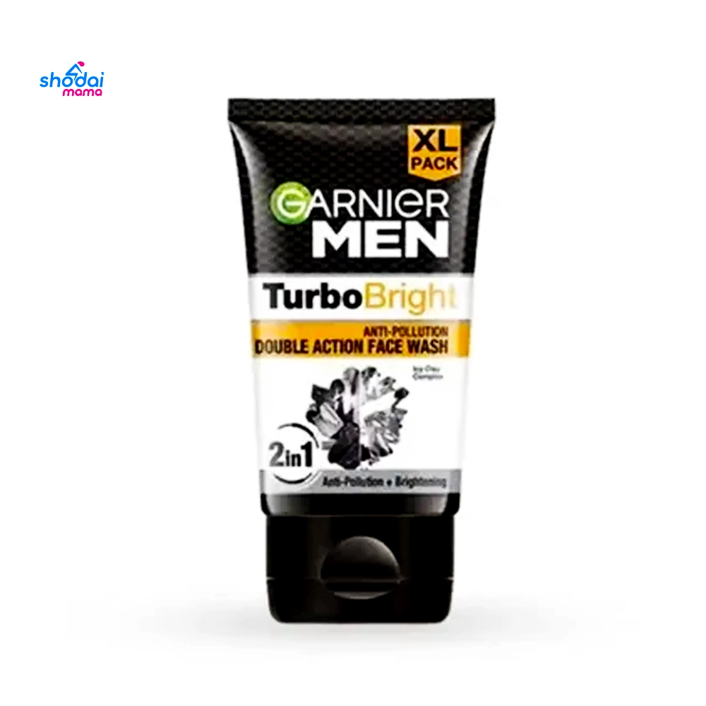 Garnier Men Turbo bright Double Action Face Wash 50gm
